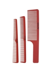 Комплект 3 броя гребени - BABYLISS - червен