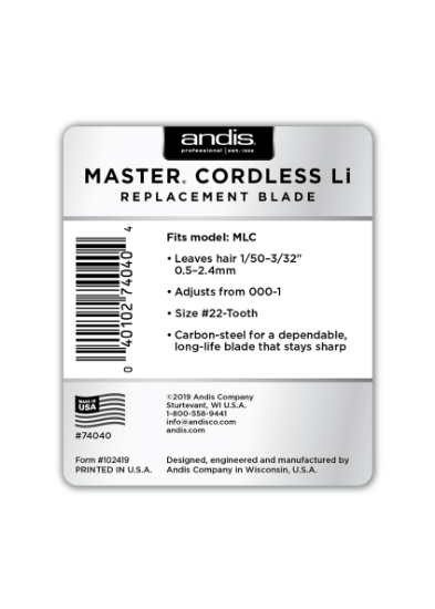 ANDIS- Cutit taper pentru masina de tuns Andis Master fara fir