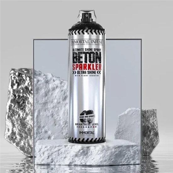 Снимка на Лак за коса - IMMORTAL - Beton - Блясък -  500 мл