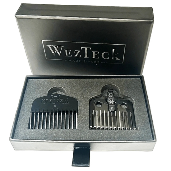 Снимка на Фиксирано острие- WEZTECK - за машинка за подстригване - с включена регулираща се решетка - Черно