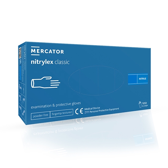 Снимка на MERCATOR MEDICAL - Manusi profesionale din nitril - TURCOAZ - S