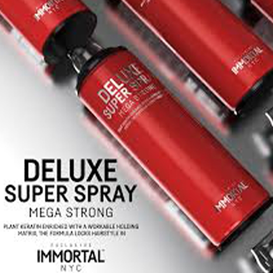 Снимка на Лак за коса - IMMORTAL -  Deluxe -  Mega Strong - 500 мл