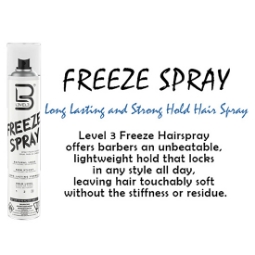 Силен лак за коса - L3VEL3 - Natural Look - Freeze - 400 мл