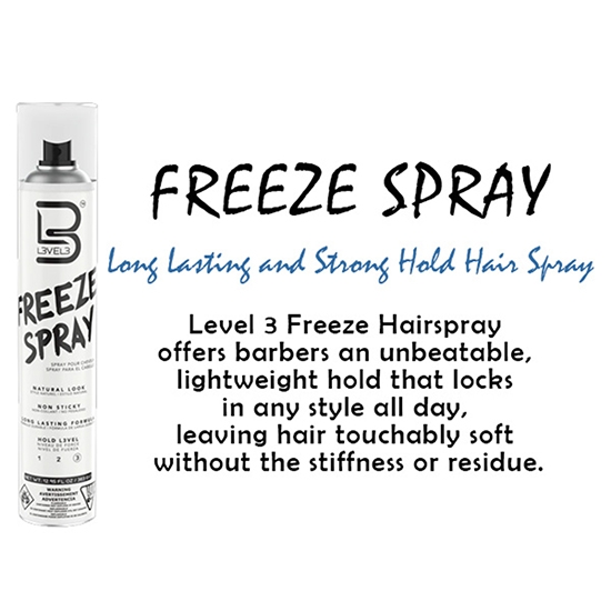 Снимка на Силен лак за коса - L3VEL3 - Natural Look - Freeze - 400 мл