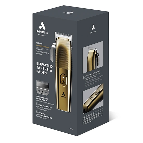 Снимка на Машинка за подстригване ANDIS - Envy II - 6.700 об./мин - Gold - безжична