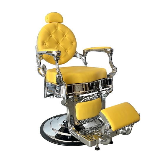 Снимка на Бръснарски стол - MENOSER - Orlando - Жълт