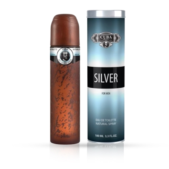 Снимка на Тоалетна вода за мъже CUBA - Silver - 100 мл