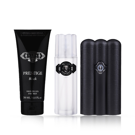 Снимка на Комплект - тоалетна вода 90 ml + душ гел 200 ml + афтършейв 100 ml - CUBA  - Black
