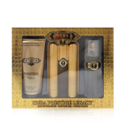 Комплект - тоалетна вода 90 мл + душ гел 200 ml +  афтършейв 100 ml - CUBA- Legacy