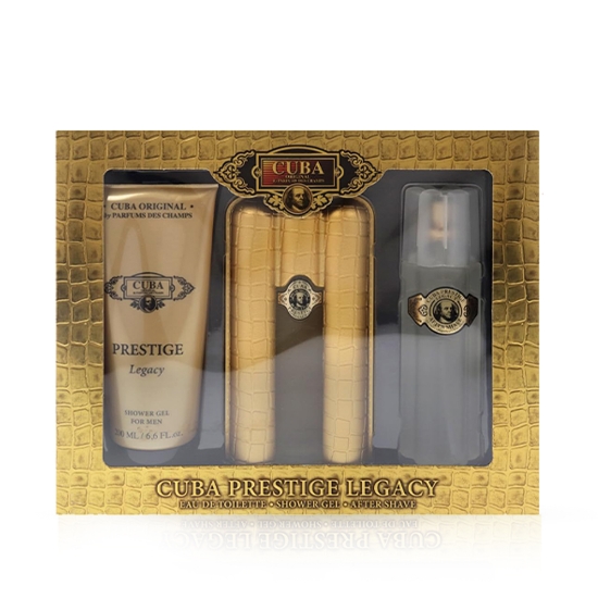 Снимка на Комплект - тоалетна вода 90 мл + душ гел 200 ml +  афтършейв 100 ml - CUBA- Legacy