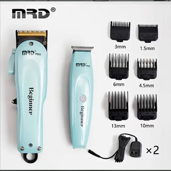 Снимка на Комплект MRD - Машинка за подстригване + Тример Безжични - За начинаещи - Beginner Blue 