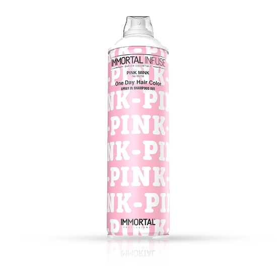 Снимка на Оцветяващ спрей за коса - IMMORTAL - Pink Mink - 200 ml  