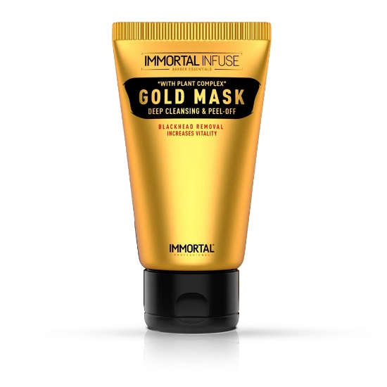 Снимка на Маска за черни точки - златна - IMMORTAL - 150 ml 