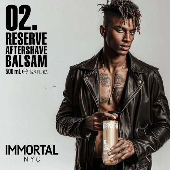 Снимка на Aфтършейв балсам - IMMORTAL - Reserve 02 - 500 ml 