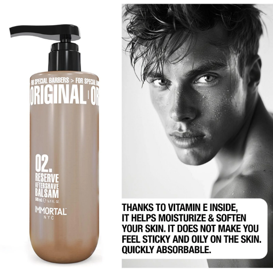 Снимка на Aфтършейв балсам - IMMORTAL - Reserve 02 - 500 ml 