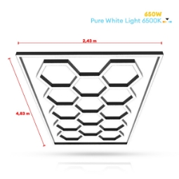 Sistem de lumini - 4,83 x 2,43 m - hexagonale  