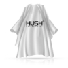 Снимка на Бръснарска пелерина - HUSH PROFESSIONAL - Бяла