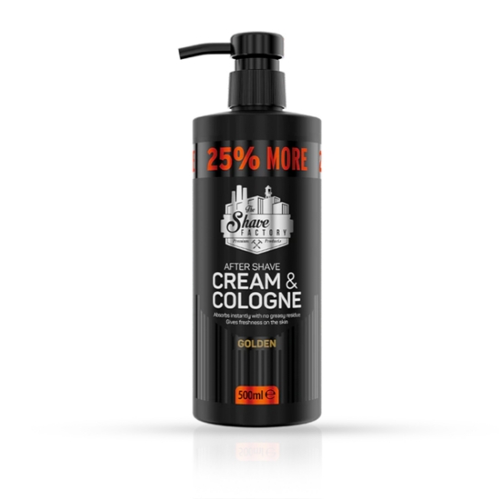 Снимка на Афтършейв крем - Golden - SHAVE FACTORY - 500 ml