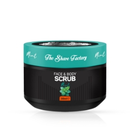 Снимка на Скраб за лице и тяло - SHAVE FACTORY - мента - 300 ml