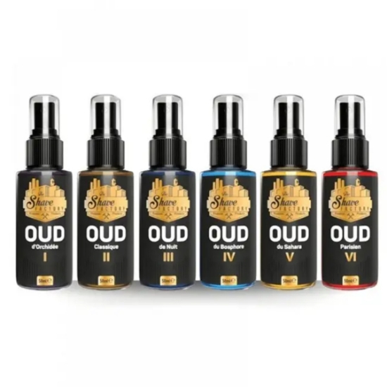 Снимка на Подаръчен комплект Oud  - SHAVE FACTORY - 6 бр Афтършейв 50 ml