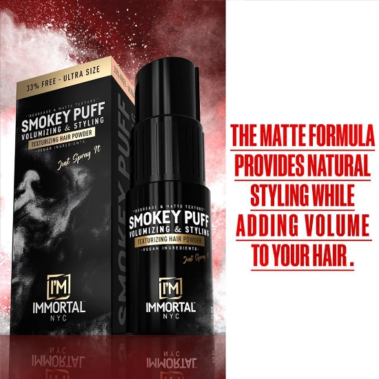 Снимка на Пудра за обем IMMORTAL - Smokey Puff - 20 gr  - matte