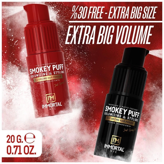 Снимка на Пудра за обем- IMMORTAL - Smokey Puff - 20 gr  - fragranced