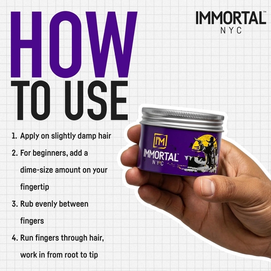 Снимка на Матираща вакса за коса - IMMORTAL -Wild West - 100 ml  