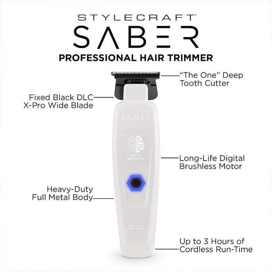 Снимка на Тример - STYLECRAFT - Saber - 7.500 RPM - Бял - Лимитирана серия 