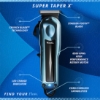 Снимка на Машинка за подстригване - WAHL -  Super Taper X™ - 6500 RPM -безжична