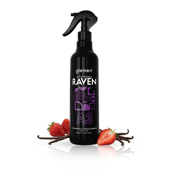 Снимка на Афтършейв  Glemen - RAVEN – ягода и ванилия – 400 мл